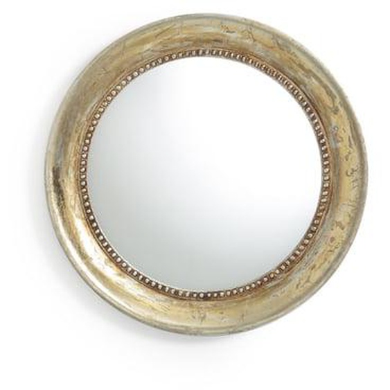 Miroir rond en manguier massif Ø60 cm, Afsan