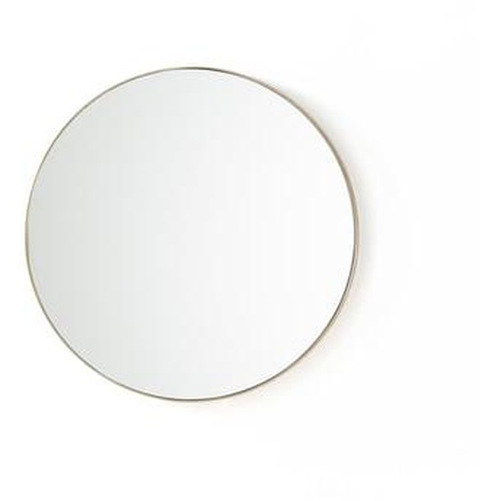 Miroir rond en métal acier Ø60 cm, Iodus