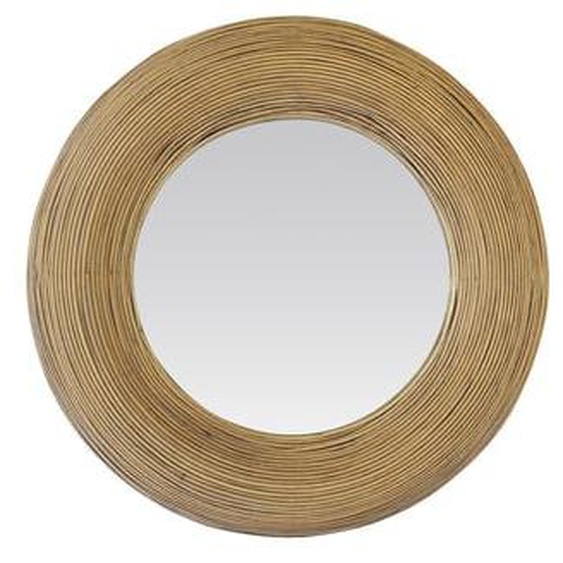 Miroir rond en rotin 60cm