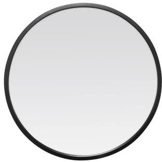 Miroir rond métal noir 80x80cm