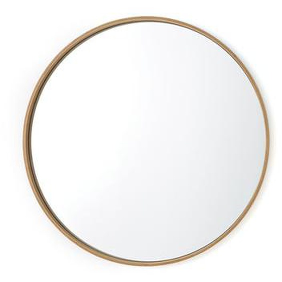 Miroir rond plaqué chêne Ø100 cm, Alaria