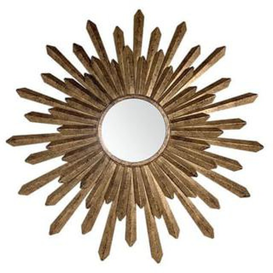 Miroir soleil métal doré 76cm