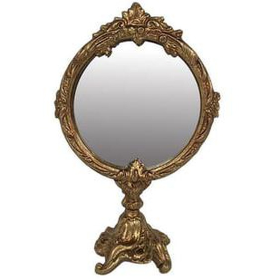 Miroir sur pied doré 12,5x6x19cm