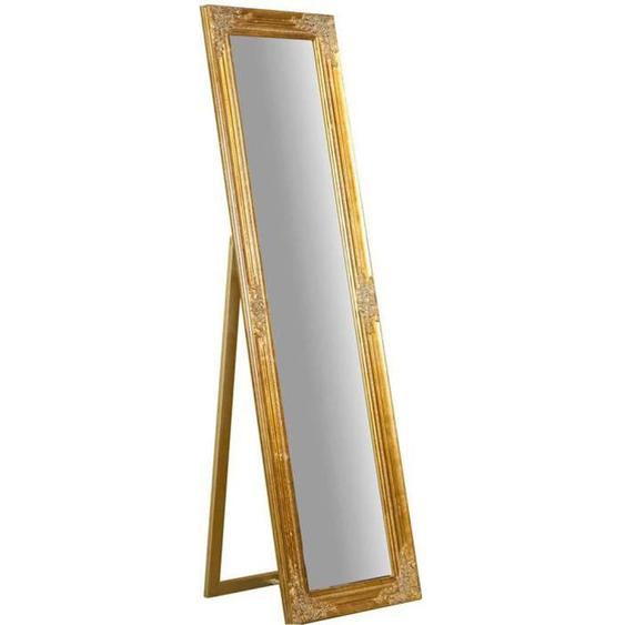 Miroir sur pied L44xPR3xH164 cm, finition dorée antique - L7606