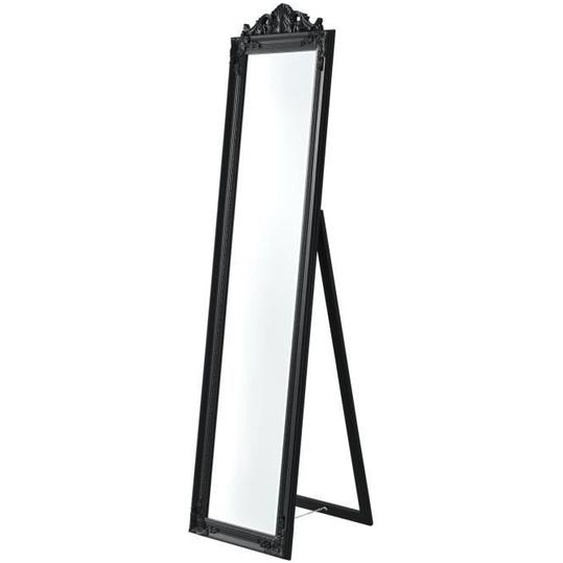 Miroir sur pied inclinable 160 x 40 cm noir mat