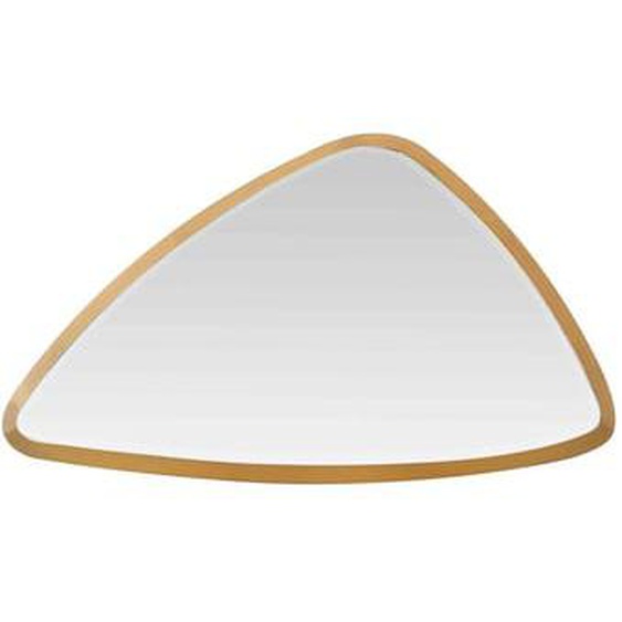 Miroir triangle arrondi doré 46x27x4cm