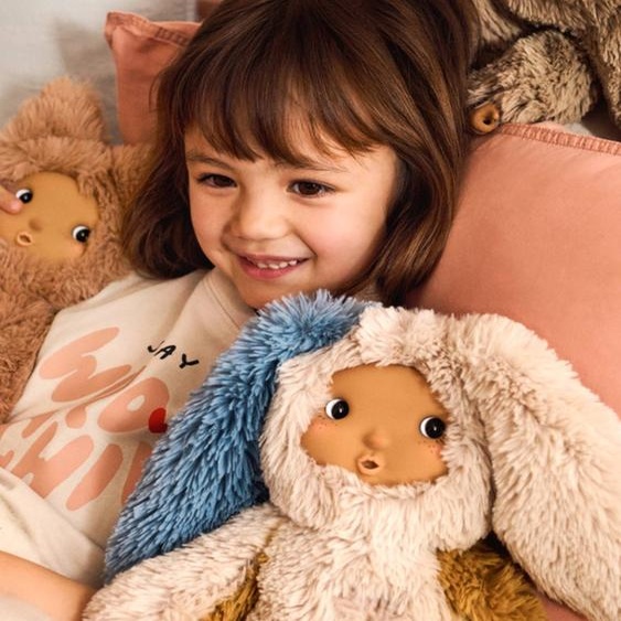 Misa Ryo poupon peluche lapin beige