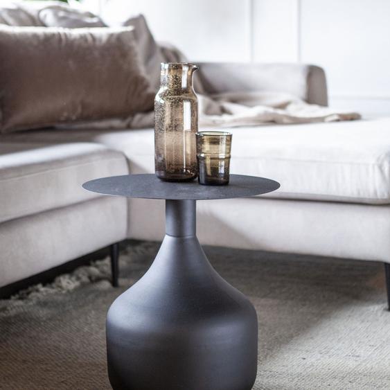 Mist - Table dappoint ronde en métal ø40cm - Couleur - Noir