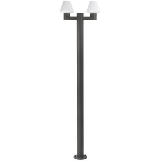 MISTU Lampe de jardin sur pied gris foncé 74435F2-02