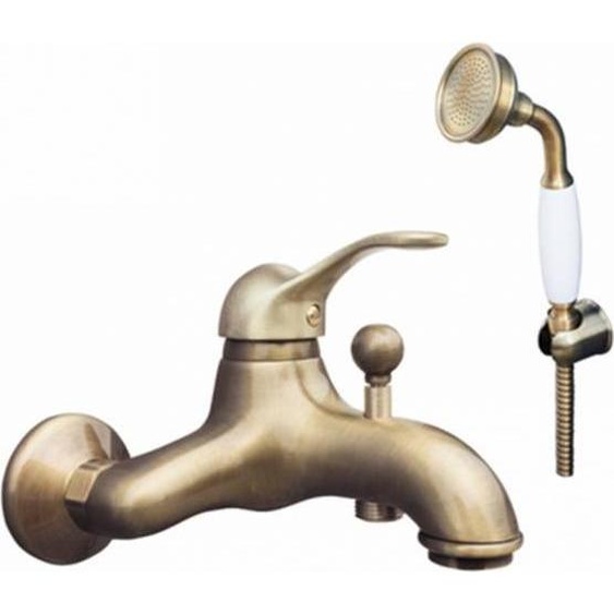 Mitigeur baignoire mural LABE laiton bronze-Bronze-Bronze--