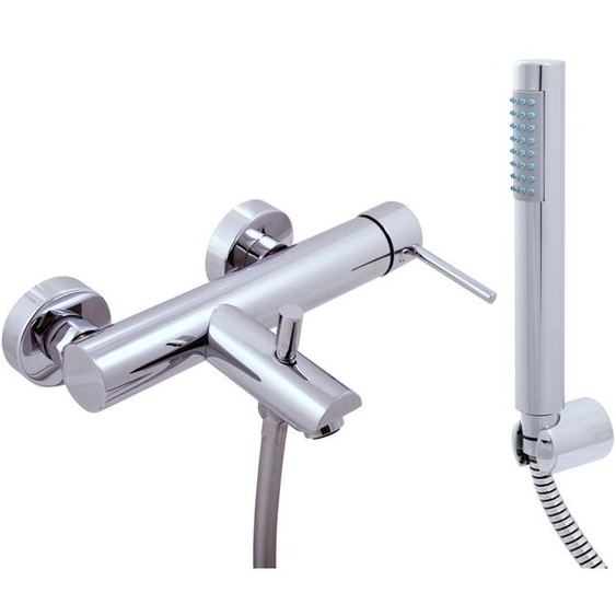 Mitigeur baignoire mural SEINA en laiton chromé--