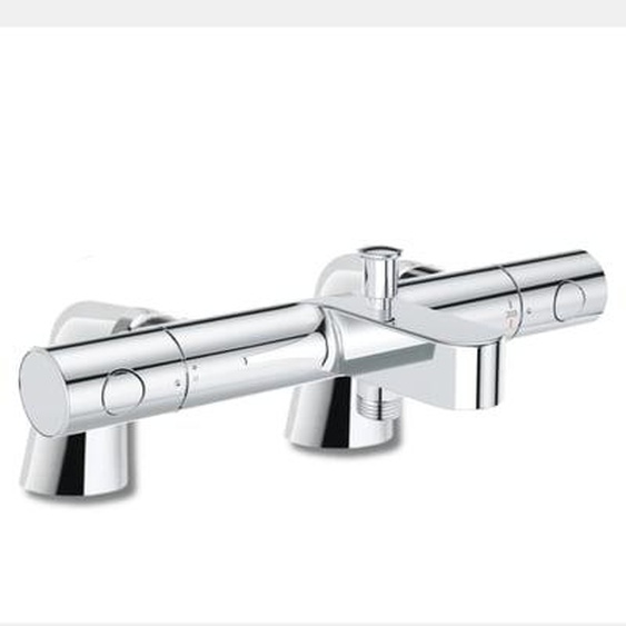 Mitigeur baignoire thermostatique Precision Get + Colonnettes Luxe chromé