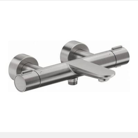 Mitigeur bain douche thermostatique Wave inox brossé