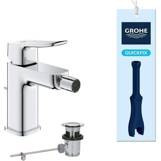 Mitigeur de bidet GROHE DICE, Chrome, Limiteur de débit, GROHE SilkMove, GROHE FastFixation