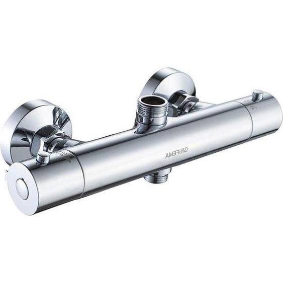 Mitigeur de douche thermostatique, sortie supérieure 3/4 - Chrome - Mitigeur pour système de colonne de douche