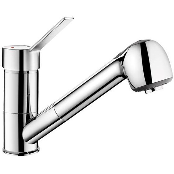 Mitigeur dévier mécanique H 105 mm avec douchette extractible DELABIE 2211