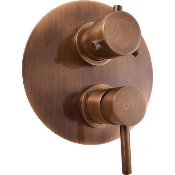 Mitigeur douche encastrable SEINA avec arrêt automatique en laiton bronze