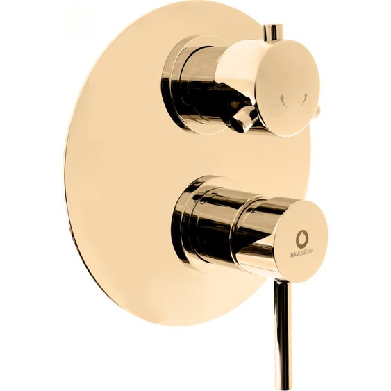 Mitigeur douche encastrable SEINA avec arrêt automatique laiton doré