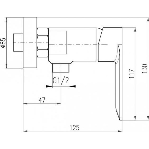 Mitigeur douche NIL en laiton rose gold brossé--