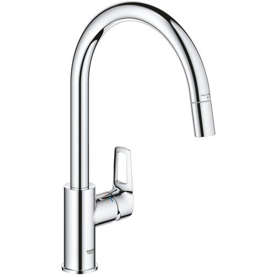 Mitigeur évier BAULOOP bec haut avec douchette extractible GROHE 30543000