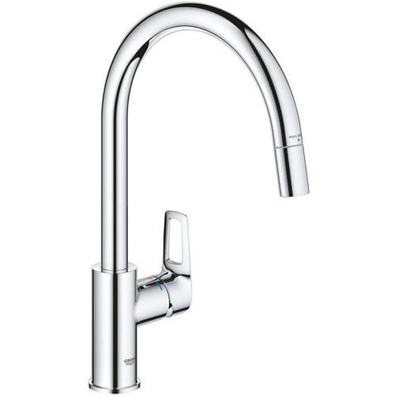 Mitigeur évier BAULOOP bec haut avec douchette extractible GROHE 30543000
