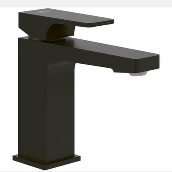 Mitigeur lavabo  Architectura Square avec tirette Noir mat