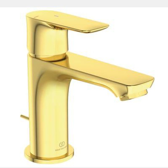 Mitigeur lavabo Connect Air avec tirette et vidage Or
