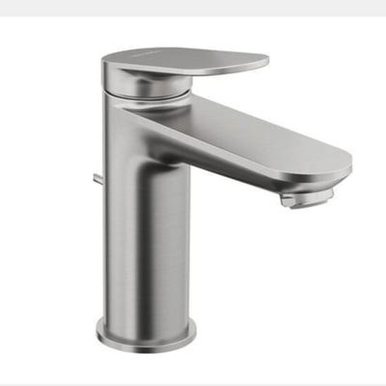 Mitigeur lavabo DUVARIT Wave M avec vidage inox brossé