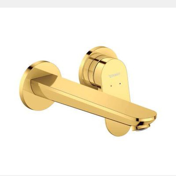 Mitigeur lavabo encastré Wave doré poli