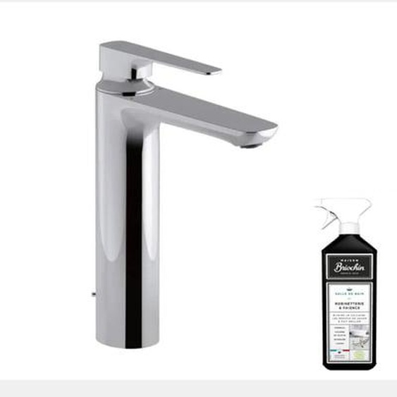 Mitigeur lavabo haut Aleo+ avec vidage + nettoyant Briochin