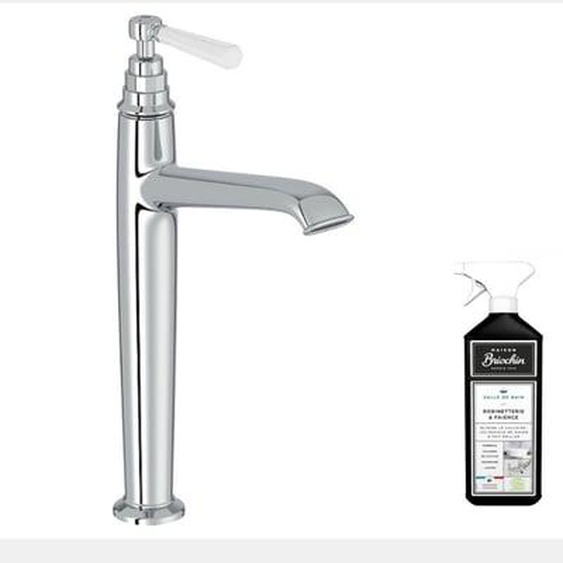 Mitigeur lavabo haut Cléo 1889 chrome + nettoyant Briochin