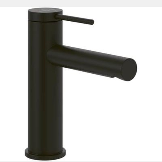 Mitigeur lavabo  Loop & Friends sans tirette Noir mat