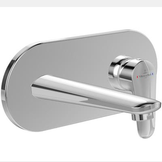 Mitigeur lavabo mural  O.novo Start avec vidage Push Open chrome