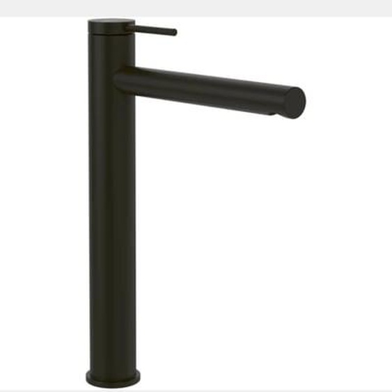 Mitigeur lavabo surélevé  Loop & Friends sans tirette Noir mat