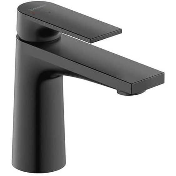 Mitigeur lavabo taille S Tulum Freshstart noir mat sans tirette ni vidage