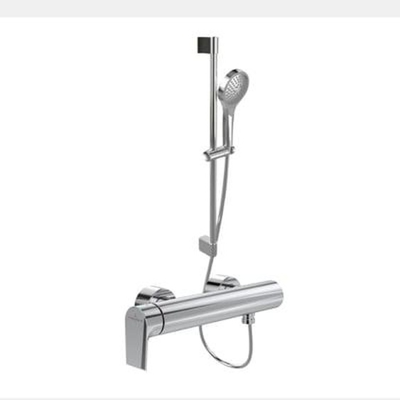 Mitigeur mécanique douche  Liberty Chrome + Ensemble de douche  Verve Showers 3 jets Chrome