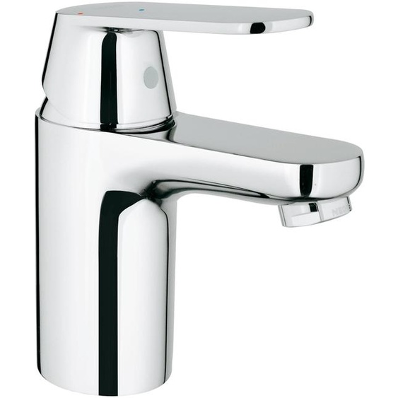 Mitigeur pour lavabo, corps lisse, chromé, en laiton, 1 pièce