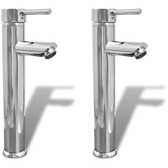 Mitigeurs de salle de bain 2 pcs Chrome