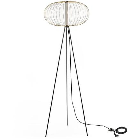 Mizar Lampadaire LED en acier noir