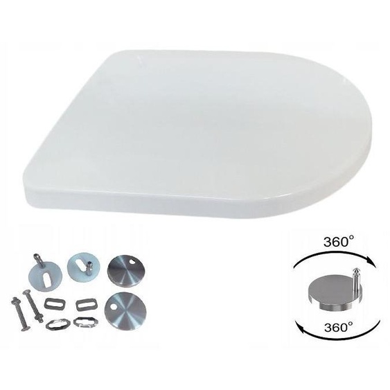 MKW Abattant WC QUATTRO Soft-close Duroplast Blanc