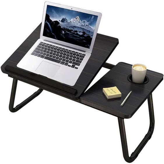 Mnkyer Table dordinateur Portable Support de Bureau Pliable, Table dordinateur Portable Réglable pour lit Ordinateur Portable