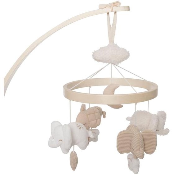 Mobile Bébé Elephant Tales Beige, Écru