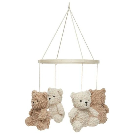 Mobile Bébé Teddy Bear Ecru, Marron Clair