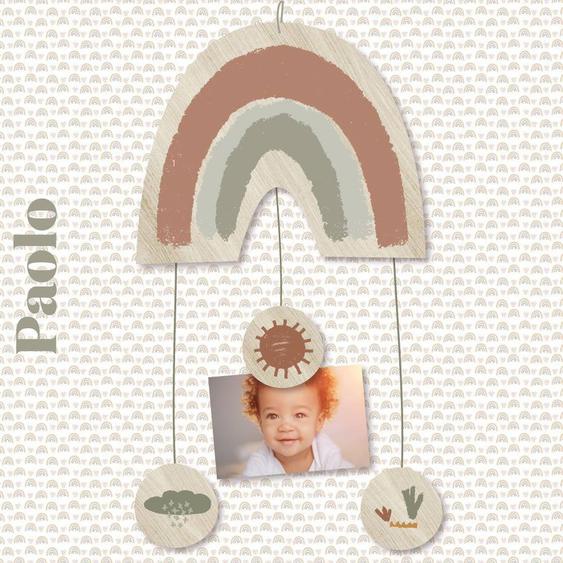 Mobile Décoratif En Bois Paolo Multicolore