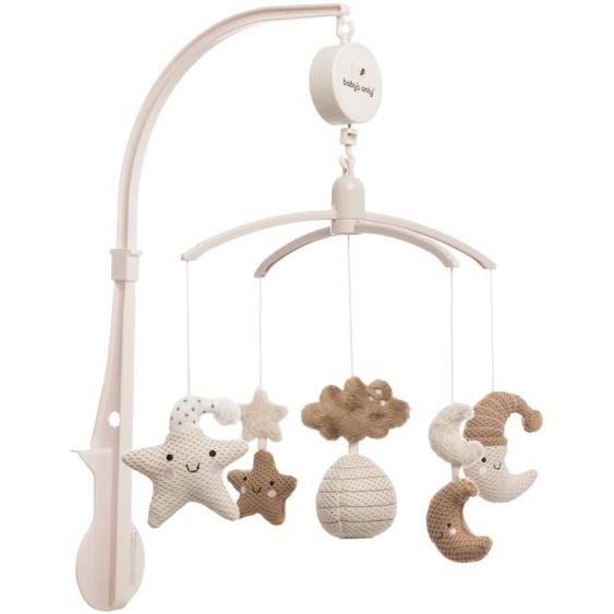 Mobile Musical Animaux Vert Deau Beige, Marron, Noir