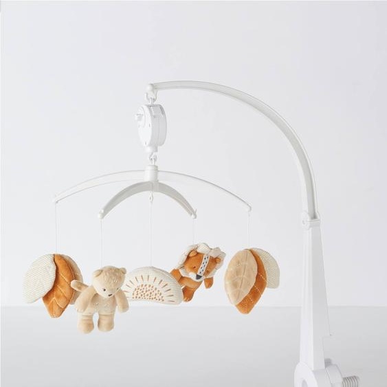 Mobile Musical Babou & Kendi En Plastique Beige, Marron, Blanc