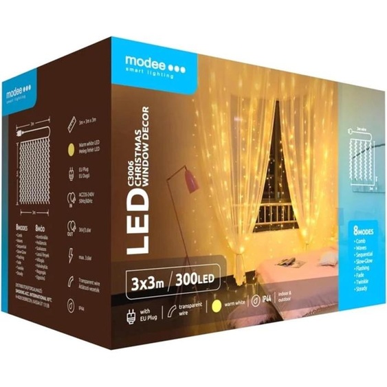 Modee Lighting Suspension LED 300 LED 3x3m blanc chaud