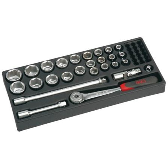 Module ABS 1/3 de 27 outils 1/2 6 pans - SAM OUTILLAGE - 75-SH1M