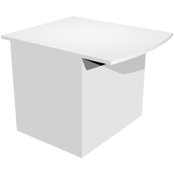 Module bas de banque daccueil OLA - L.80 cm - Blanc