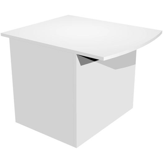 Module bas de banque daccueil OLA - L.80 cm - Blanc
